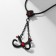 Pens "Japan" kaguna, red-black color on a black lace, 45 cm
