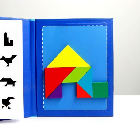 Magnetic tangram "In the book", 1.5 × 18 × 22 cm-1