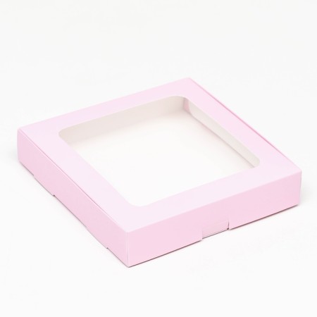Self -charged box with a pink window, 16 x 16 x 3 cm-2
