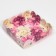 Cookie box, confectionery packaging with PVC lid, “you with love”, 13 x 13 x 3 cm