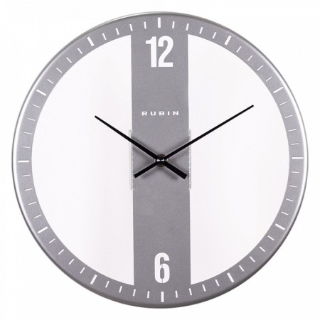 Watching interior, made of metal loft, D-32 cm, silent, gray-2