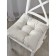 Pillow on the chair Beige, size 40x40 cm