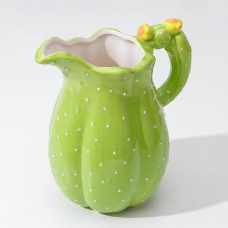 Ceramic curamic jug, 1 l, green color-1