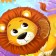 Puzzles with tactile inserts "Jungle animals", 13 details
