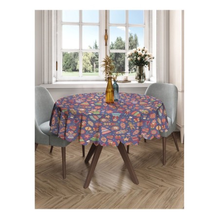 Tablepy “Retro toys”, round, Saten, d = 150 cm on the table-2
