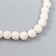 Beads for aromatherapy with the hole "Round. White" d = 0.8 cm set 50 pcs +-5