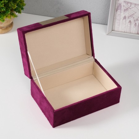 Block textile box Violet 12.2x18x8.2 cm-1
