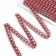 Braid braid red-white in a roll 20 meters