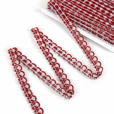 Braid braid red-white in a roll 20 meters