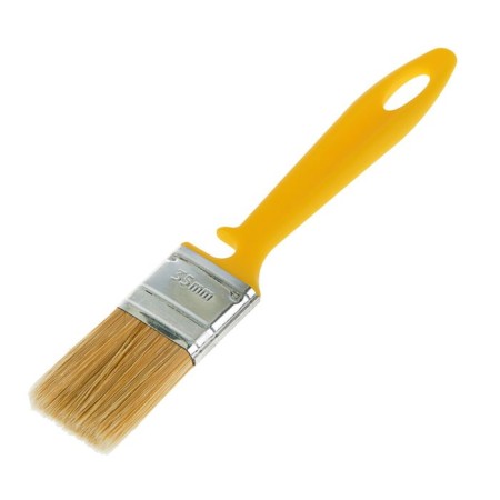 Matrix flat brush, for varnishes, 35x10 mm, plastic handle, artificial bristles