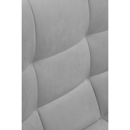 Baric stool for metal/velor, black/light gray 43x42x93 cm-6