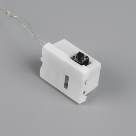Figure LED "Winter needles" 35 x 27 x 27 cm, 20 LED, AG13X3 batteries (included), glow warm white-3