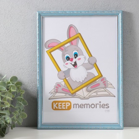 Photo frame Plastic "Modern" 21x30 cm, blue