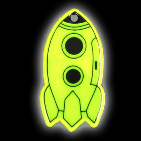 Reflective element "rocket", bilateral, 6 × 3 cm, mix color-2