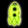 Reflective element "rocket", bilateral, 6 × 3 cm, mix color