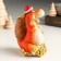 Piglite Polystone "Dragon in a New Year's cap with a bag of coins" 9.5x6.1x11 cm