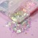 Sequins for decor, 6 cells, different -sized, glow in the dark, multi -colored