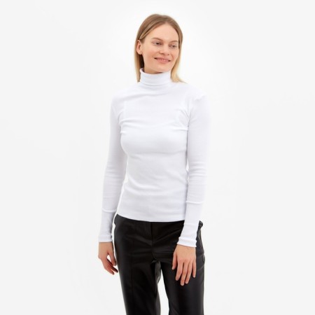Turtleneck female, white color, size 46-48 (l)-6