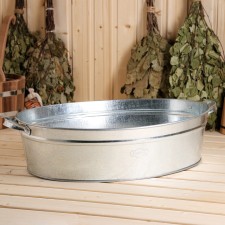 Gilled pelvis, 23 l, galvanized steel