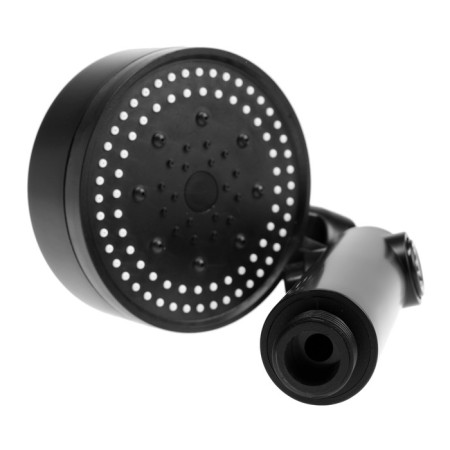 Shower watering can Zein Z3539, D = 90 mm, 5 modes, button "Stop", removable top, black-9