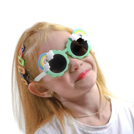Sunny polarization sunglasses, 4 x 4 cm lens, width 13 cm, pipe 13.5 cm