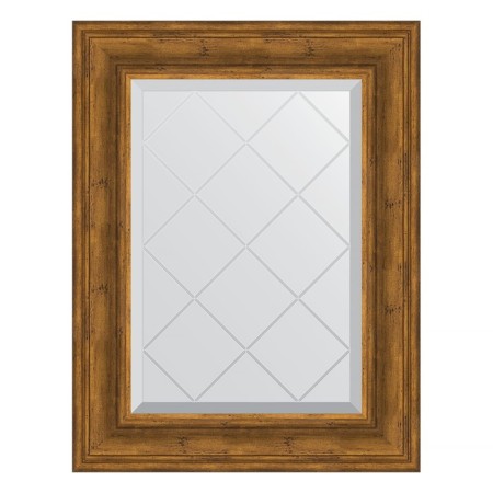 Mirror with engraving in the baguette frame, published bronze 99 mm, 59x76 cm