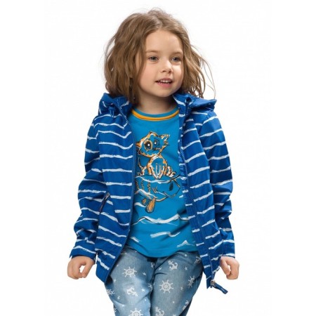 Windbreaker for girls, height 92 cm, blue color-1