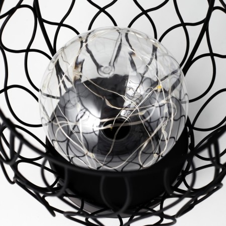 Nomber's nightlight LED from 3haa Black Black 17.5x17.5x19.5 cm Risalux-5