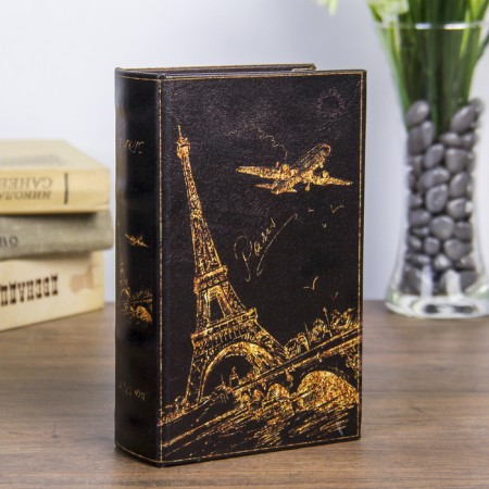 Safe Brush tree "Night Paris in Gold" to leatherette 17x11x5 cm