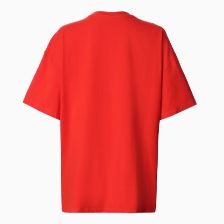 T-shirt female, red color, Oversize size (42-46)-8