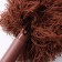 Brush for removing dust of the antistatik, 29 cm, with a stand on a suction cup, microfiber, brown color