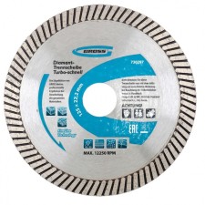 Diamond disk GROSS 730297, turbo, dry cut, F125x22.2mm