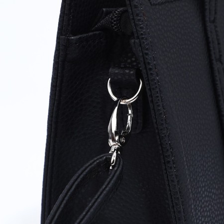 L-Craft tout bag with lightning, black color-4