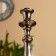 Aluminum "salute" for 1 candle 11x11x34 cm