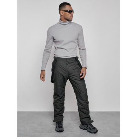 Semi -combinezone ski insulated male winter, size 48, khaki color-12