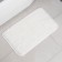 Fluffy Dolyana mat, 49 × 79 cm, white color