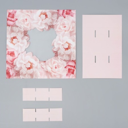 Box for sweets, confectionery packaging, 9 cells, “tenderness”, 14.7 x 14.7 x 3.5 cm-4