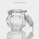Glass jar for spices with a grocery castle "Cheson", 100 ml, 7 × 8 cm