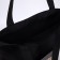 The textile choper “No words”, cat, 35x0.5x40 cm, with pocket, black