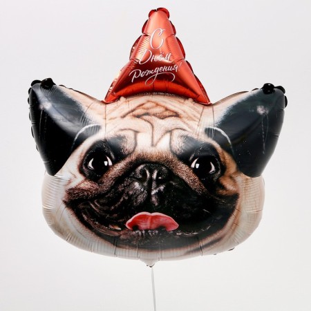 Foil ball 24 "Dog Happy Birthday", without a substrate-1
