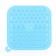 Rug for licking on suctions 18.5 x 18.5 cm, silicone, blue