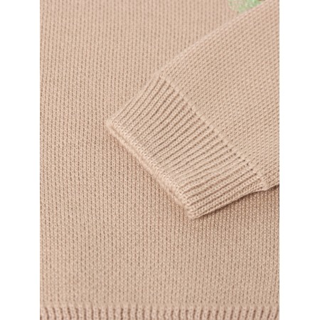 New Year. Jumper knitted baby i "spruce branches" growth 86-92 cm-2