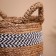 Wicker basket 27x27x35 cm