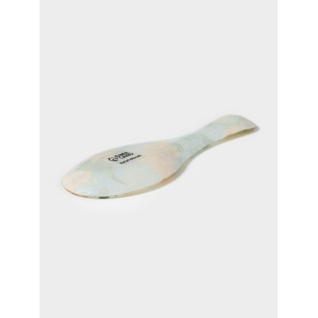 Supple stand under a spoon of “sunflowers”, 23.5 × 8.3 × 1.5 cm, glass, drawing-2