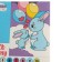 Picture on numbers for children "Bunnies with balls", 20 x 30 cm