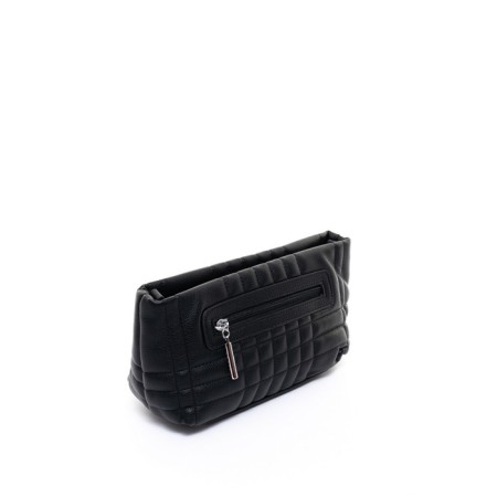 Bag Cross-Bodi with Ludor zipper, black color-2