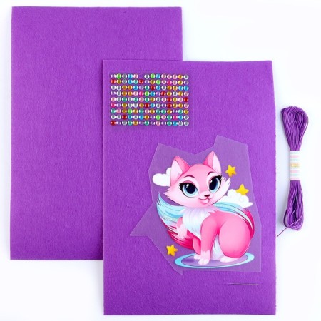 Set for creating a box of felt "Magic Fox" with a thermonacle-2