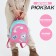 Youth backpack on lightning, mint/pink color