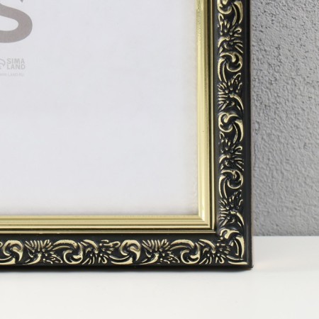 Photo frame Plastic "Vintage" 40x50 cm, black with gold-1