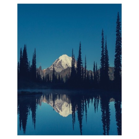 Pillow Bellard “Night Reflection of the Mountain, Decorative, size 16x45 cm-1
